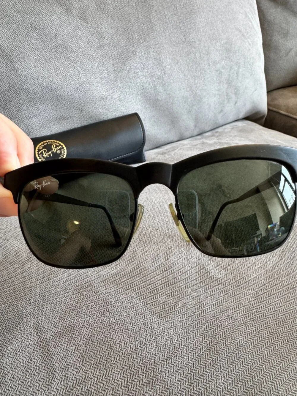 Ray-Ban W0757 Vintage Men's Sunglasses with Black Frame
